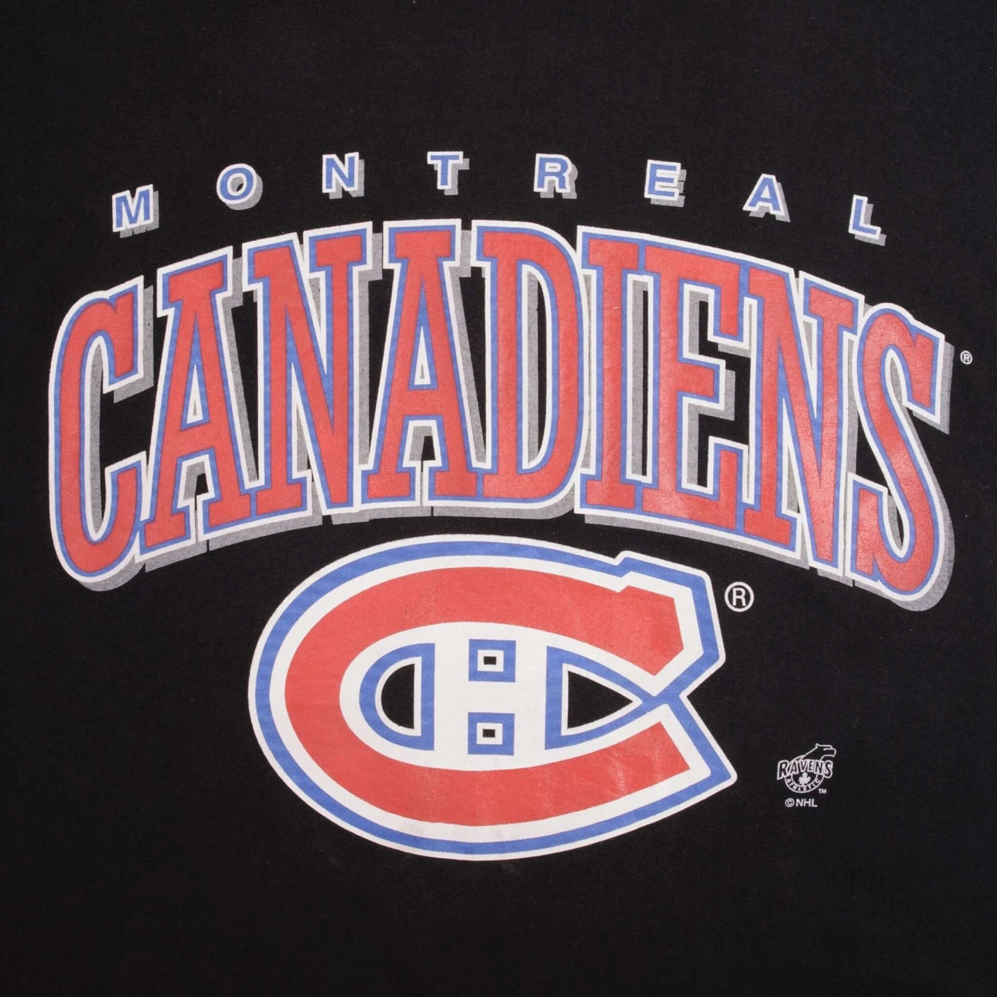 VINTAGE NHL MONTREAL CANADIENS 1990S TEE SHIRT SIZE LARGE