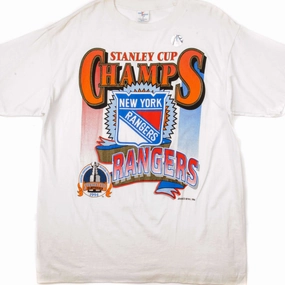 VINTAGE NHL NEW YORK RANGERS TEE SHIRT 1994 SIZE LARGE