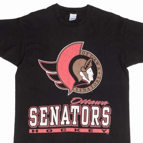VINTAGE NHL OTTAWA SENATORS 1990S TEE SHIRT SIZE LARGE MADE IN USA