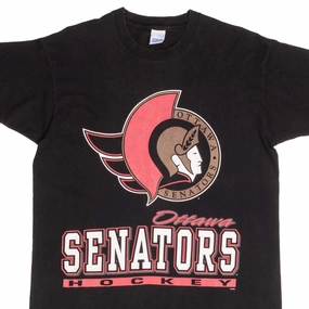 VINTAGE NHL OTTAWA SENATORS 1990S TEE SHIRT SIZE LARGE MADE IN USA