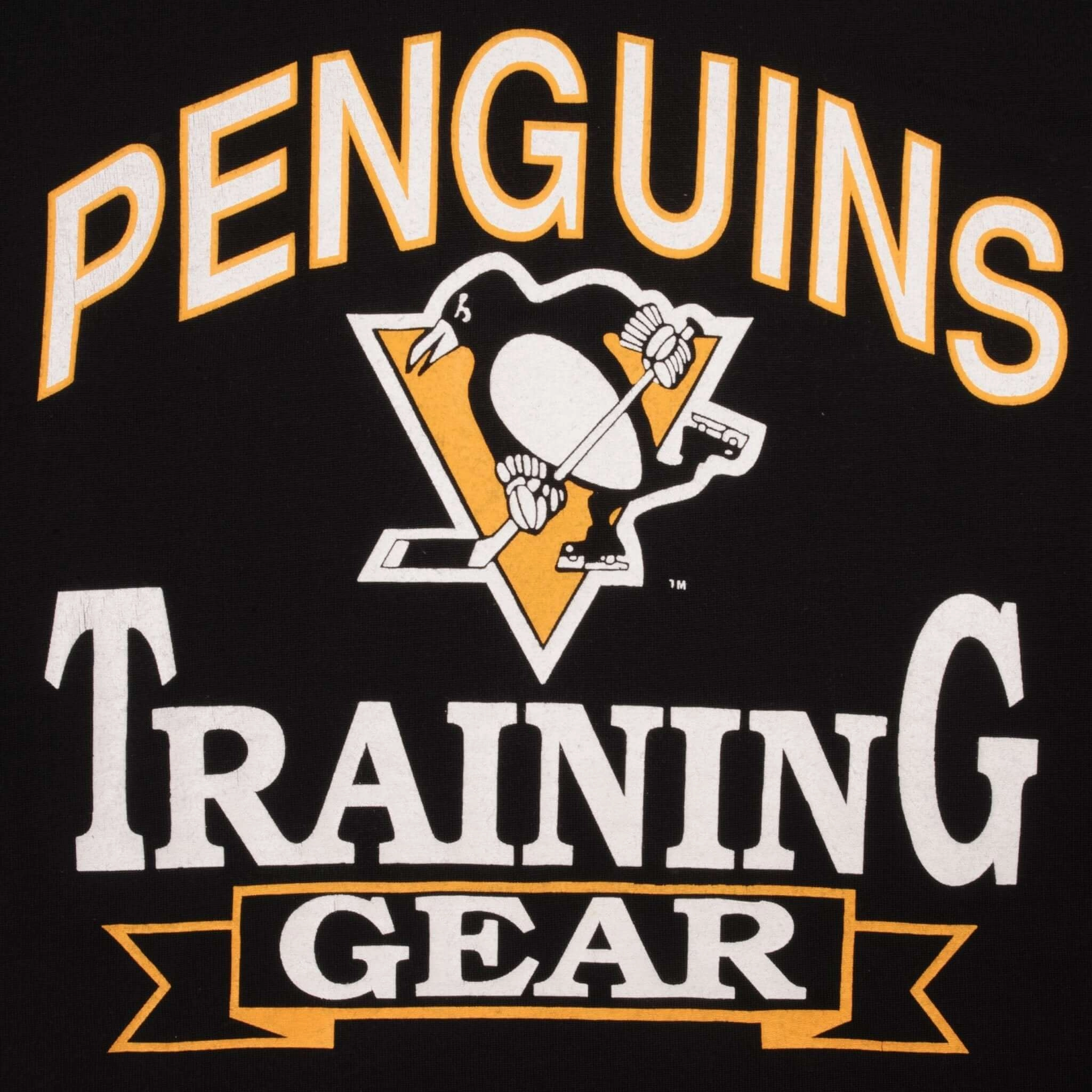 VINTAGE NHL PITTSBURGH PENGUINS TRAINING JERSEY 1980S SIZE XL