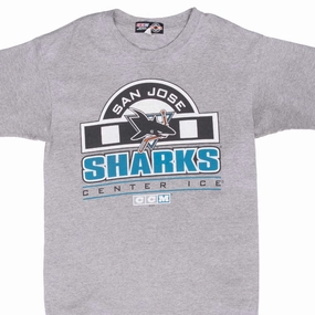 VINTAGE NHL SAN JOSE SHARKS TEE SHIRT 1990S SIZE LARGE