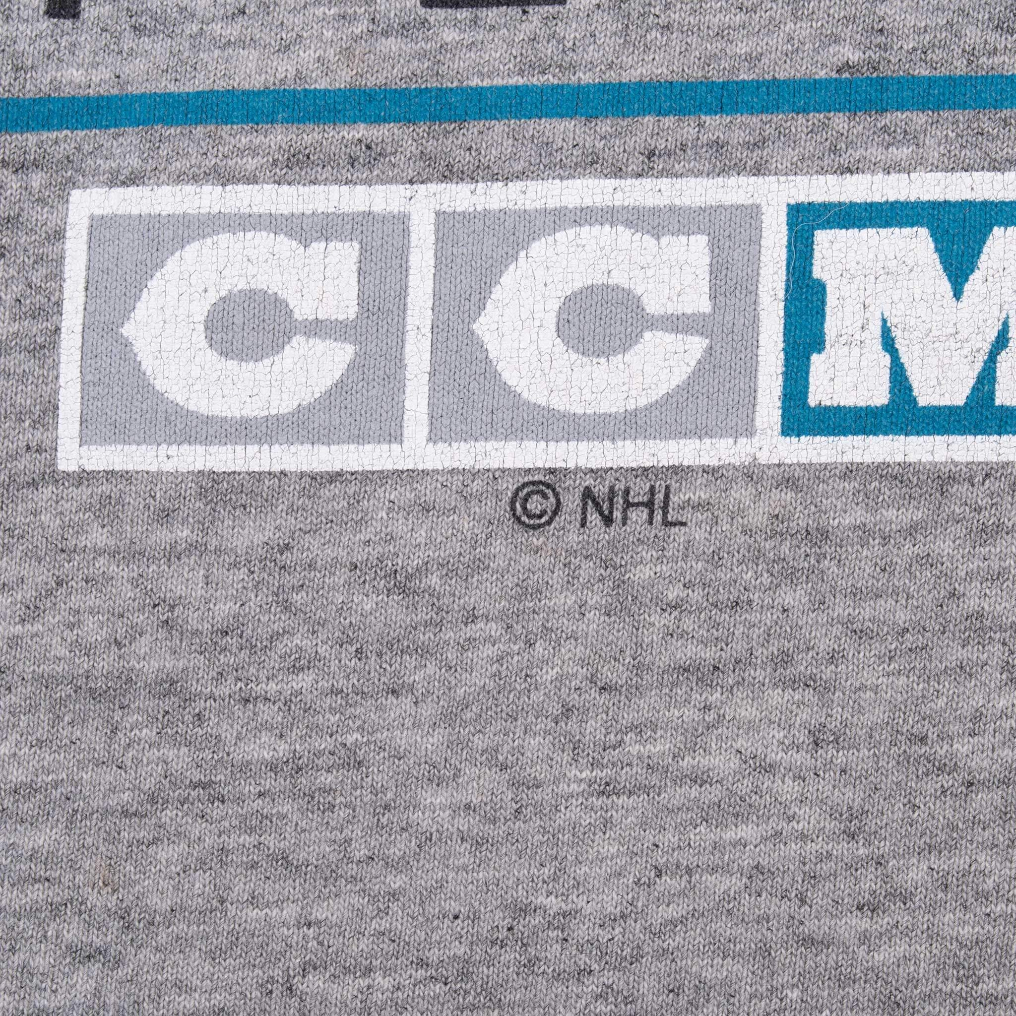 VINTAGE NHL SAN JOSE SHARKS TEE SHIRT 1990S SIZE LARGE