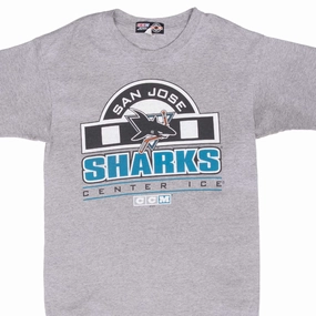 VINTAGE NHL SAN JOSE SHARKS TEE SHIRT 1990S SIZE LARGE