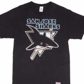 VINTAGE NHL SAN JOSE SHARKS TEE SHIRT 1990S SIZE LARGE MADE IN USA