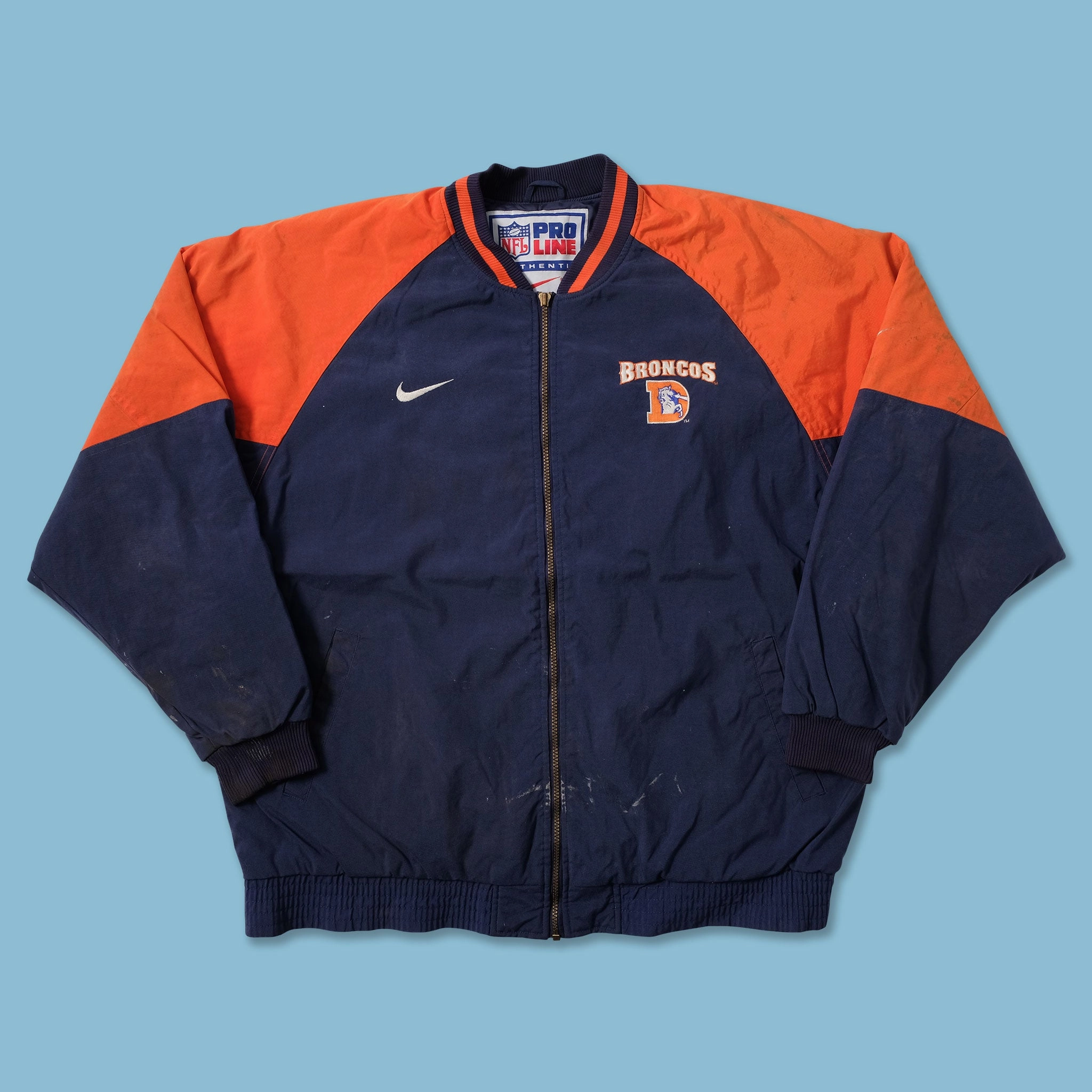 Vintage Nike Denver Broncos Varsity Jacket XXL