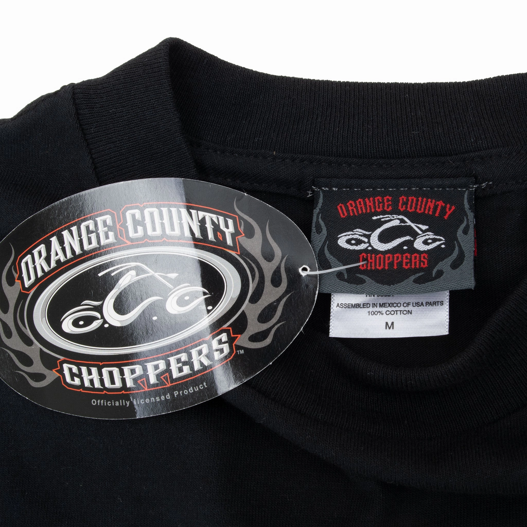 VINTAGE OCC ORANGE COUNTY CHOPPERS 2003 BIKER TEE SHIRT MEDIUM DEADSTOCK