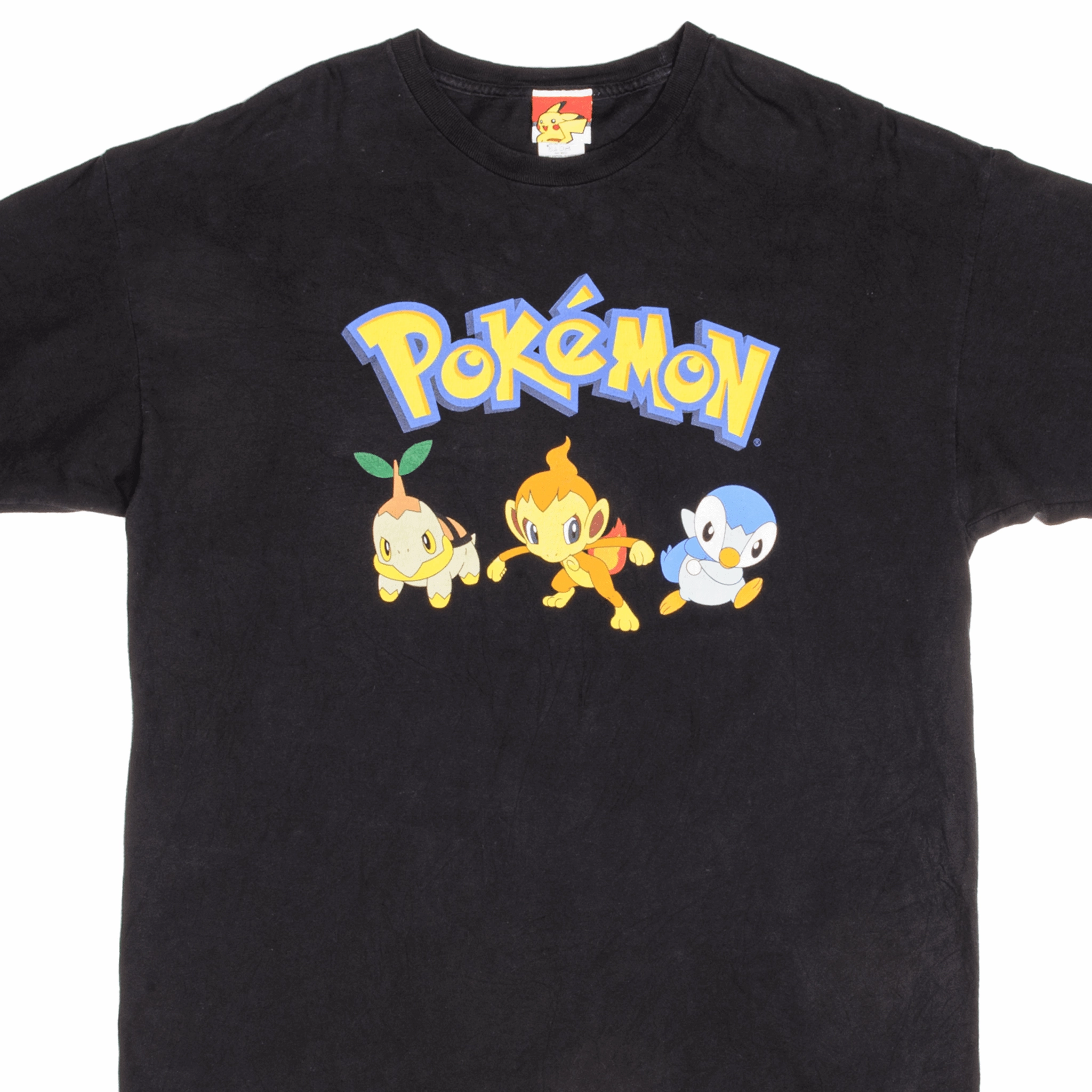 VINTAGE POKEMON DIAMOND & PEARL STARTERS 2007 TEE SHIRT SIZE XL