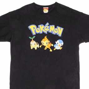 VINTAGE POKEMON DIAMOND & PEARL STARTERS 2007 TEE SHIRT SIZE XL