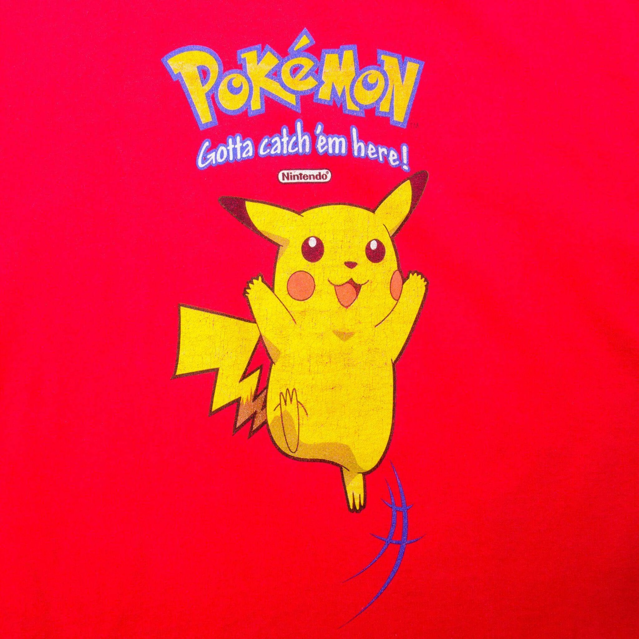 VINTAGE POKEMON X BURGER KING 1990S TEE SHIRT SIZE 2XL
