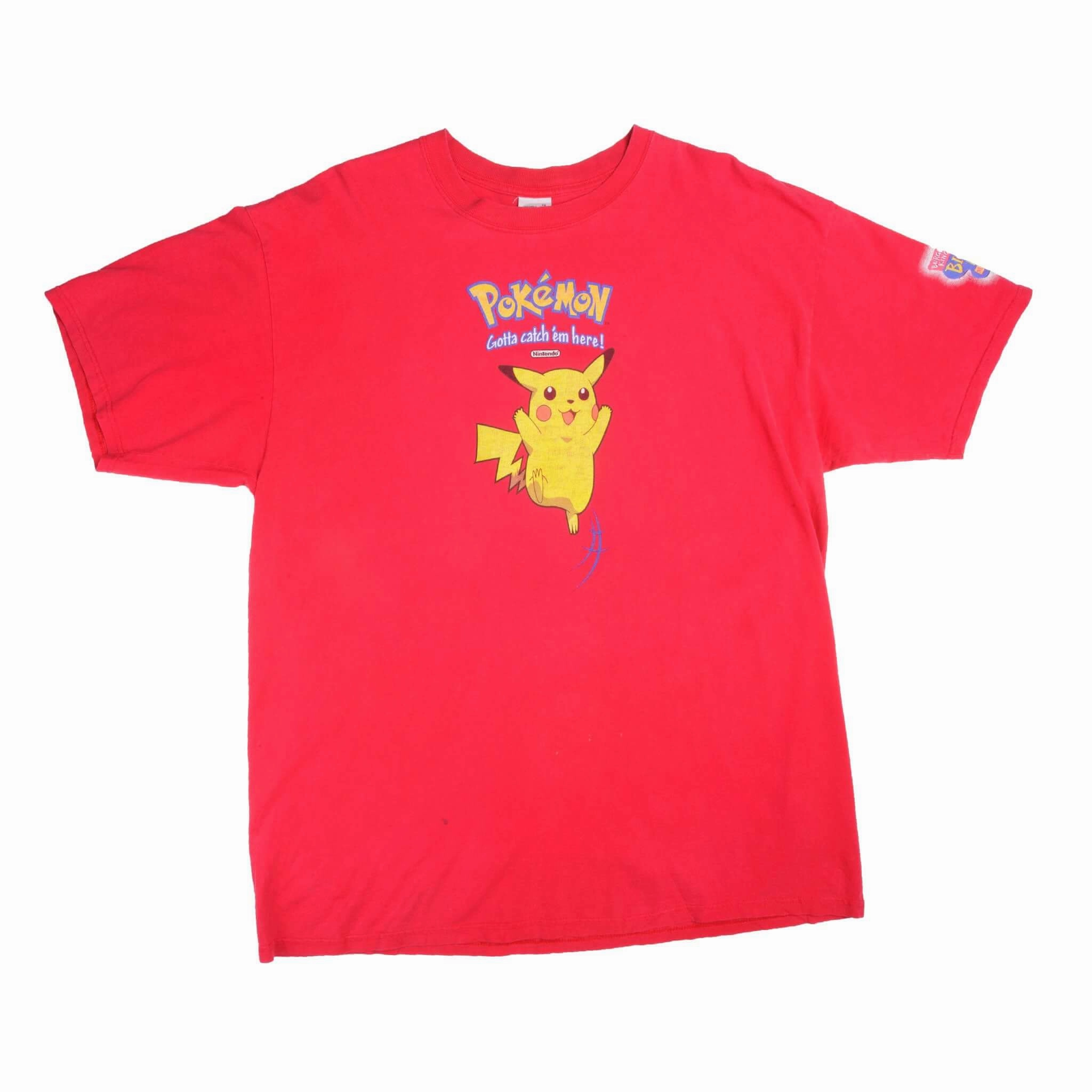 VINTAGE POKEMON X BURGER KING 1990S TEE SHIRT SIZE 2XL