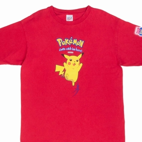 VINTAGE POKEMON X BURGER KING PIKACHU 1990S TEE SHIRT SIZE LARGE