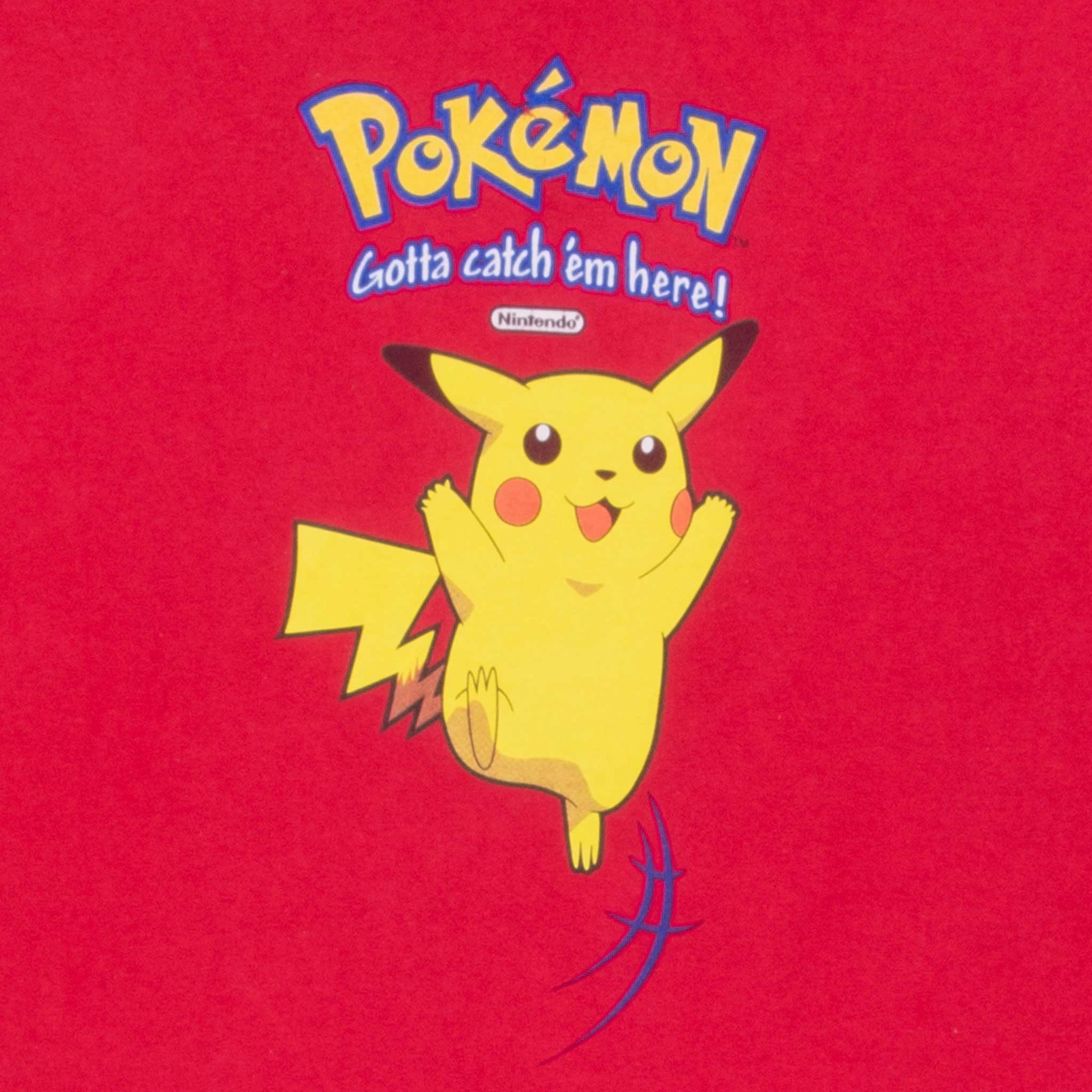 VINTAGE POKEMON X BURGER KING PIKACHU 1990S TEE SHIRT SIZE LARGE