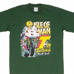 VINTAGE RACING MOTO GP ISLE OF MAN TOURIST TROPHY 1995 TEE SHIRT SIZE LARGE
