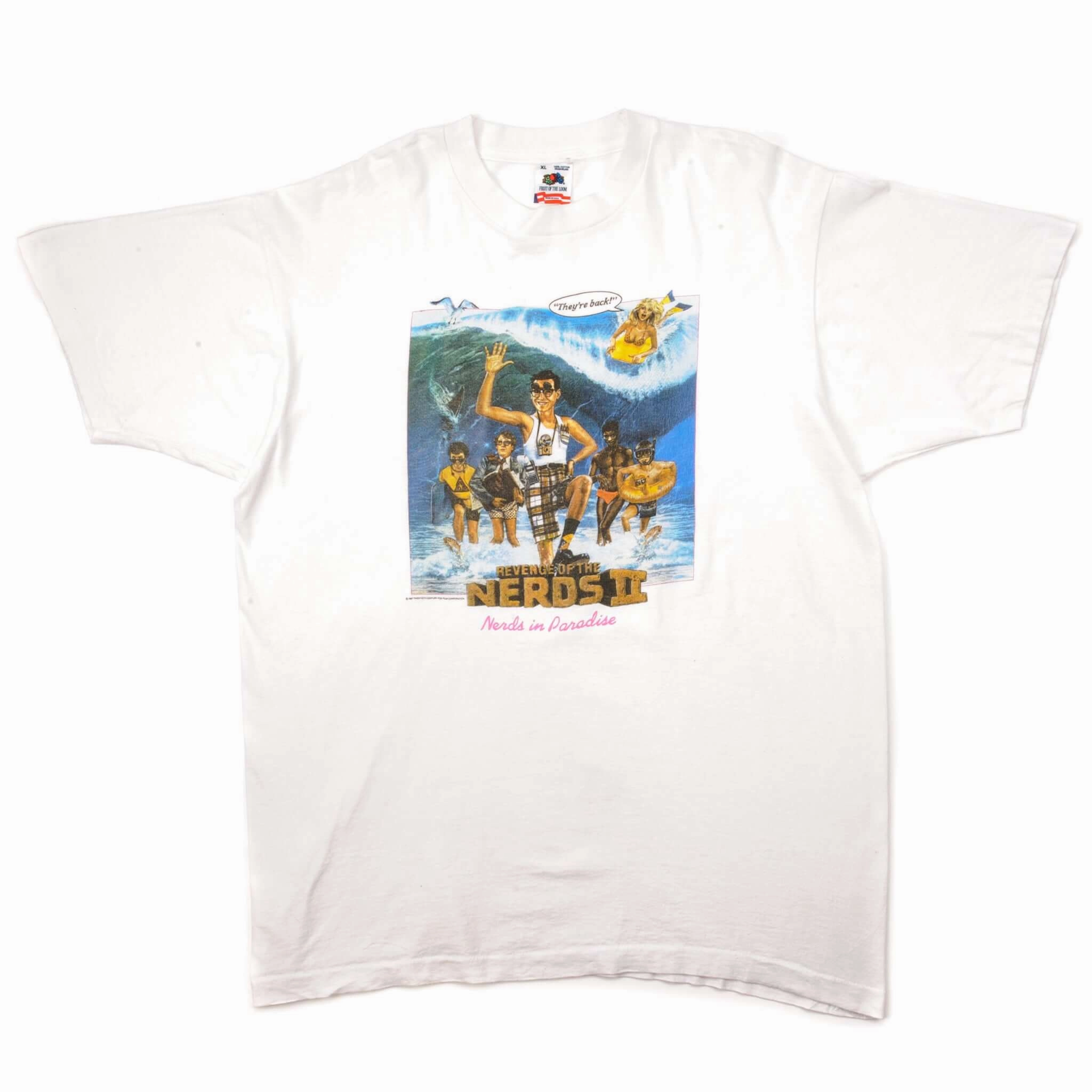VINTAGE REVENGE OF THE NERD II TEE SHIRT 1987 SIZE XL MADE IN USA