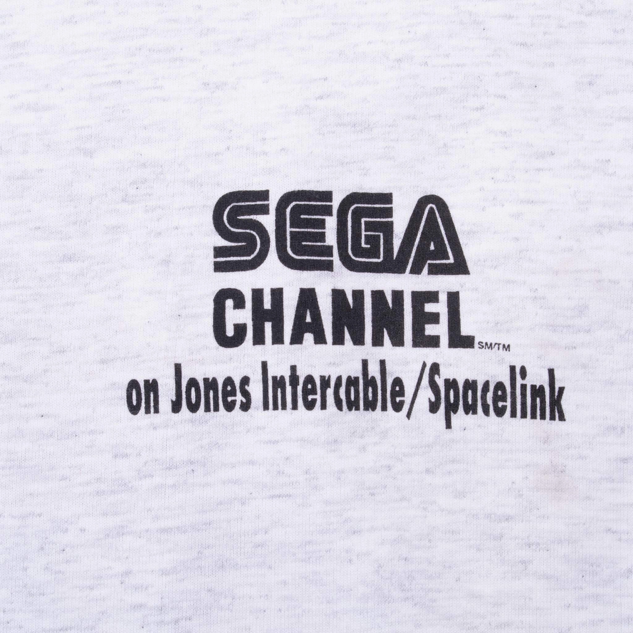 VINTAGE SEGA CHANNEL SONIC KNUCKLES 1990S TEE SHIRT XL