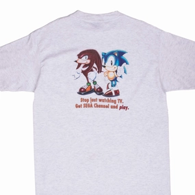 VINTAGE SEGA CHANNEL SONIC KNUCKLES 1990S TEE SHIRT XL