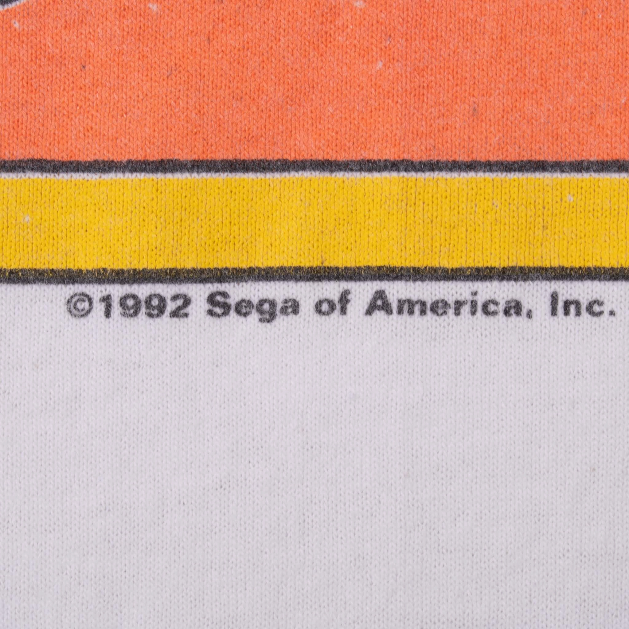 VINTAGE SEGA SONIC THE HEDGEHOG SEGA 1992 TEE SHIRT XL MADE IN USA