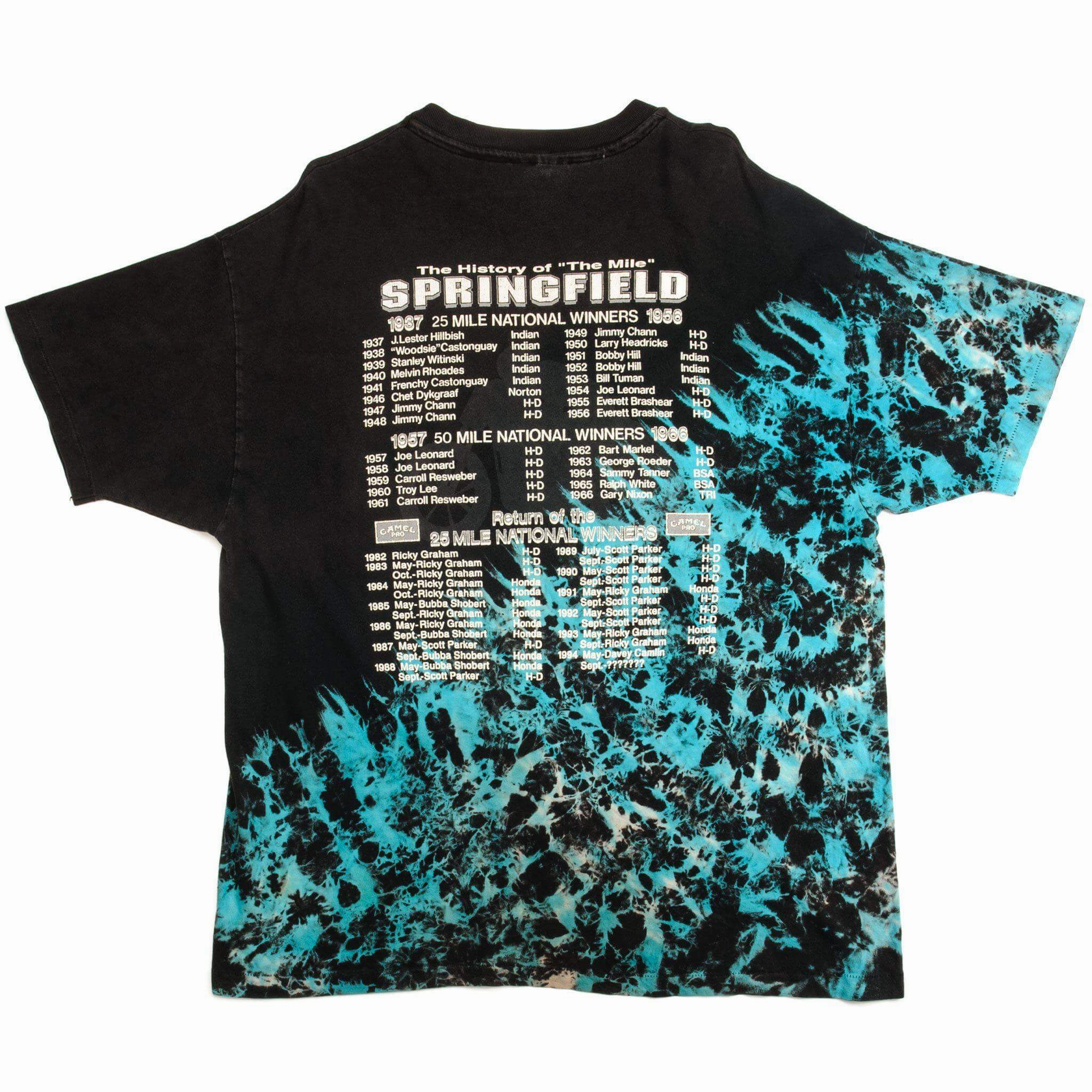 VINTAGE SPRINGFIELD THE MILE TEE SHIRT 1994 SIZE XL