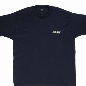 VINTAGE STAR TREK EMBROIDERED TEE SHIRT 1990S XL MADE IN USA