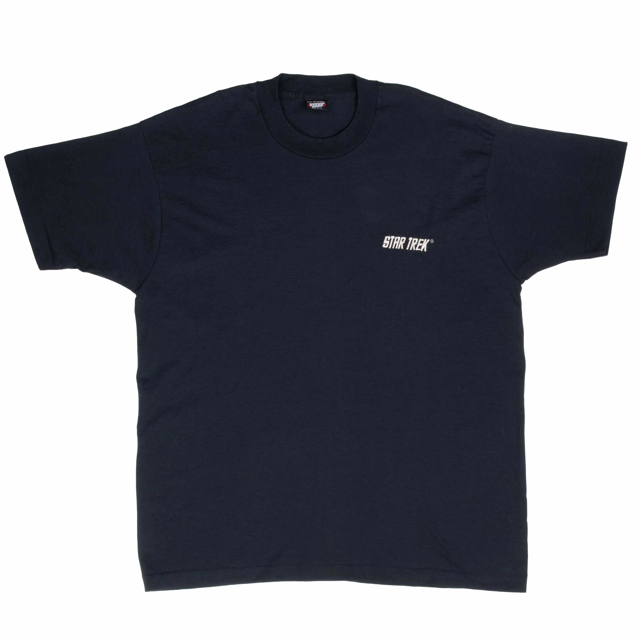 VINTAGE STAR TREK EMBROIDERED TEE SHIRT 1990S XL MADE IN USA