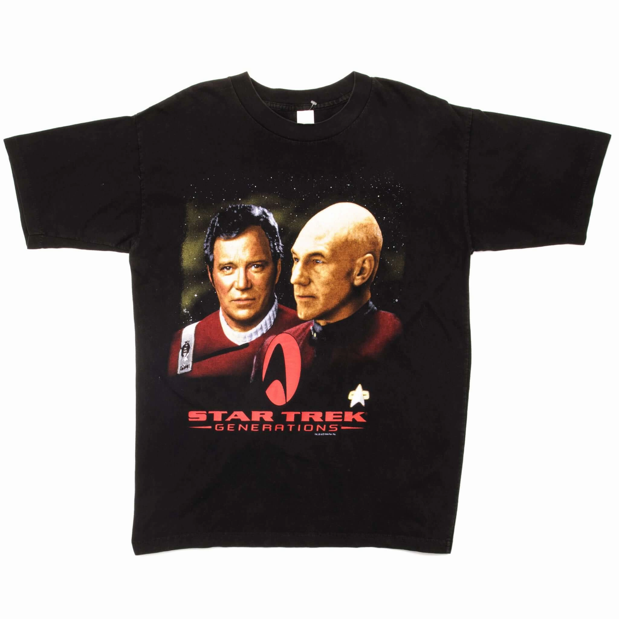 VINTAGE STAR TREK GENERATIONS TEE SHIRT 1994 SIZE LARGE MADE IN USA