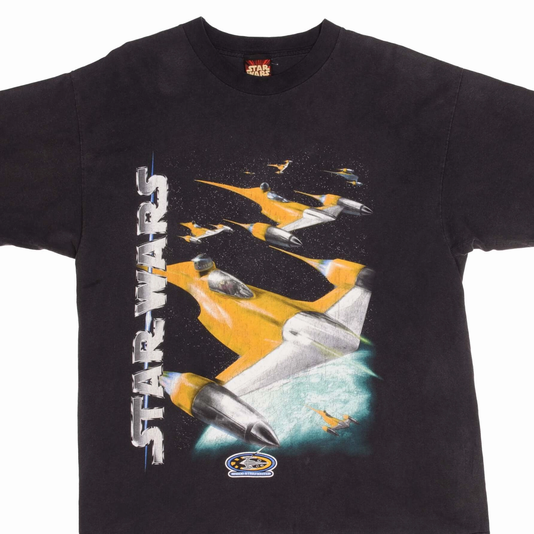 VINTAGE STAR WARS EPISODE 1 NABOO STARFIGHTER 1999 TEE SHIRT SIZE XL