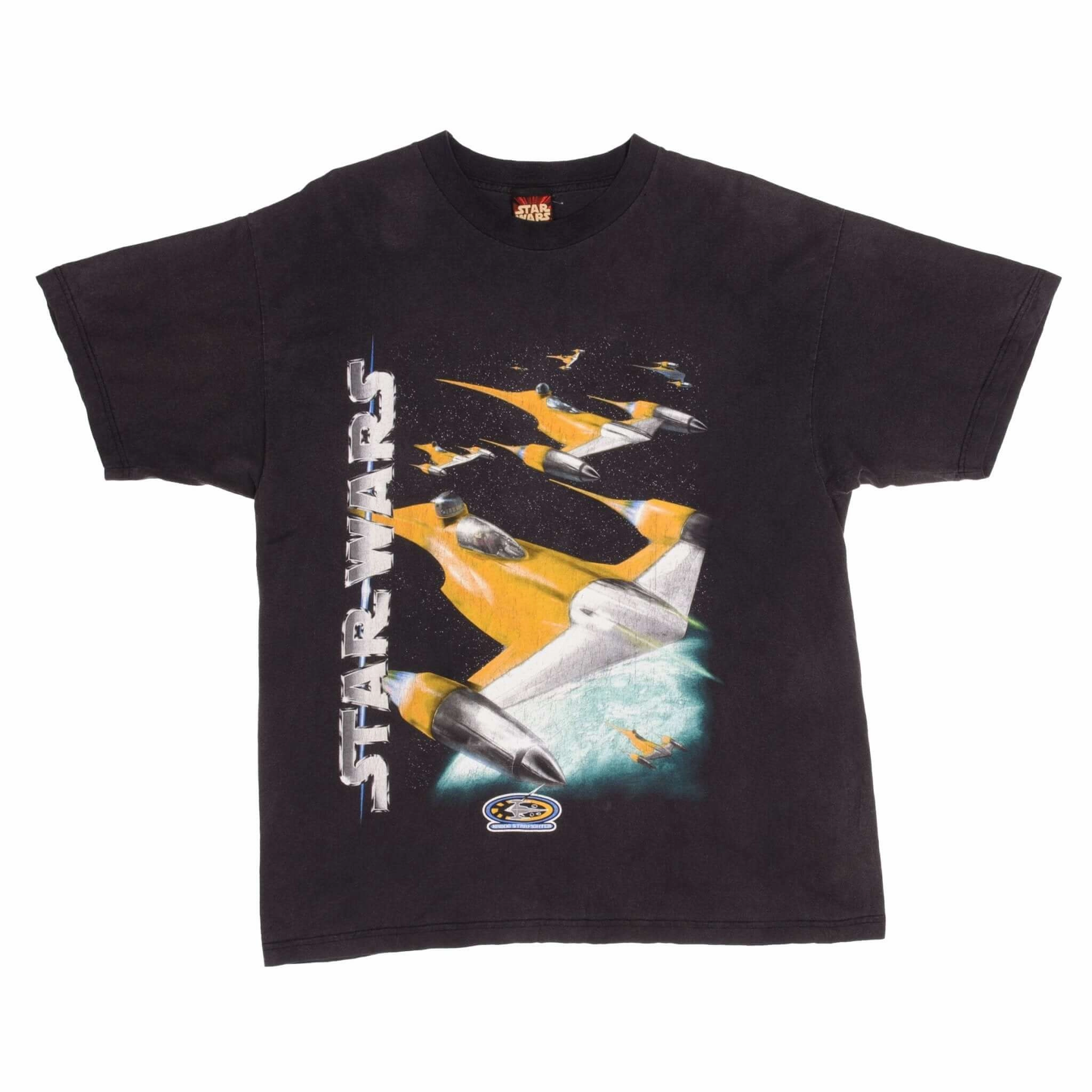 VINTAGE STAR WARS EPISODE 1 NABOO STARFIGHTER 1999 TEE SHIRT SIZE XL
