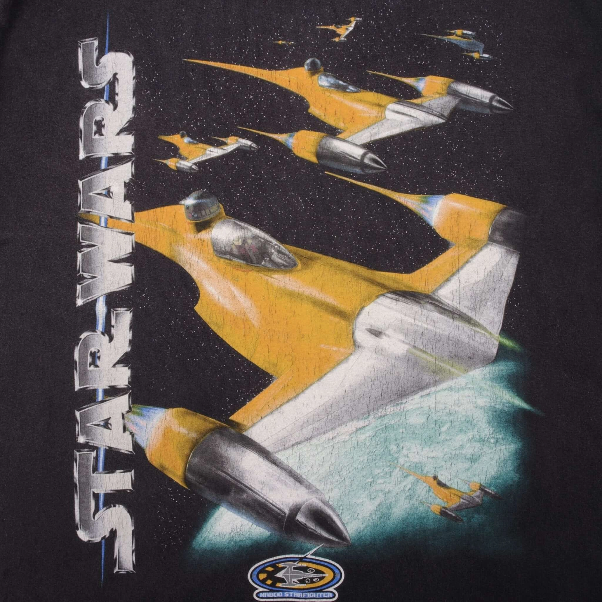 VINTAGE STAR WARS EPISODE 1 NABOO STARFIGHTER 1999 TEE SHIRT SIZE XL