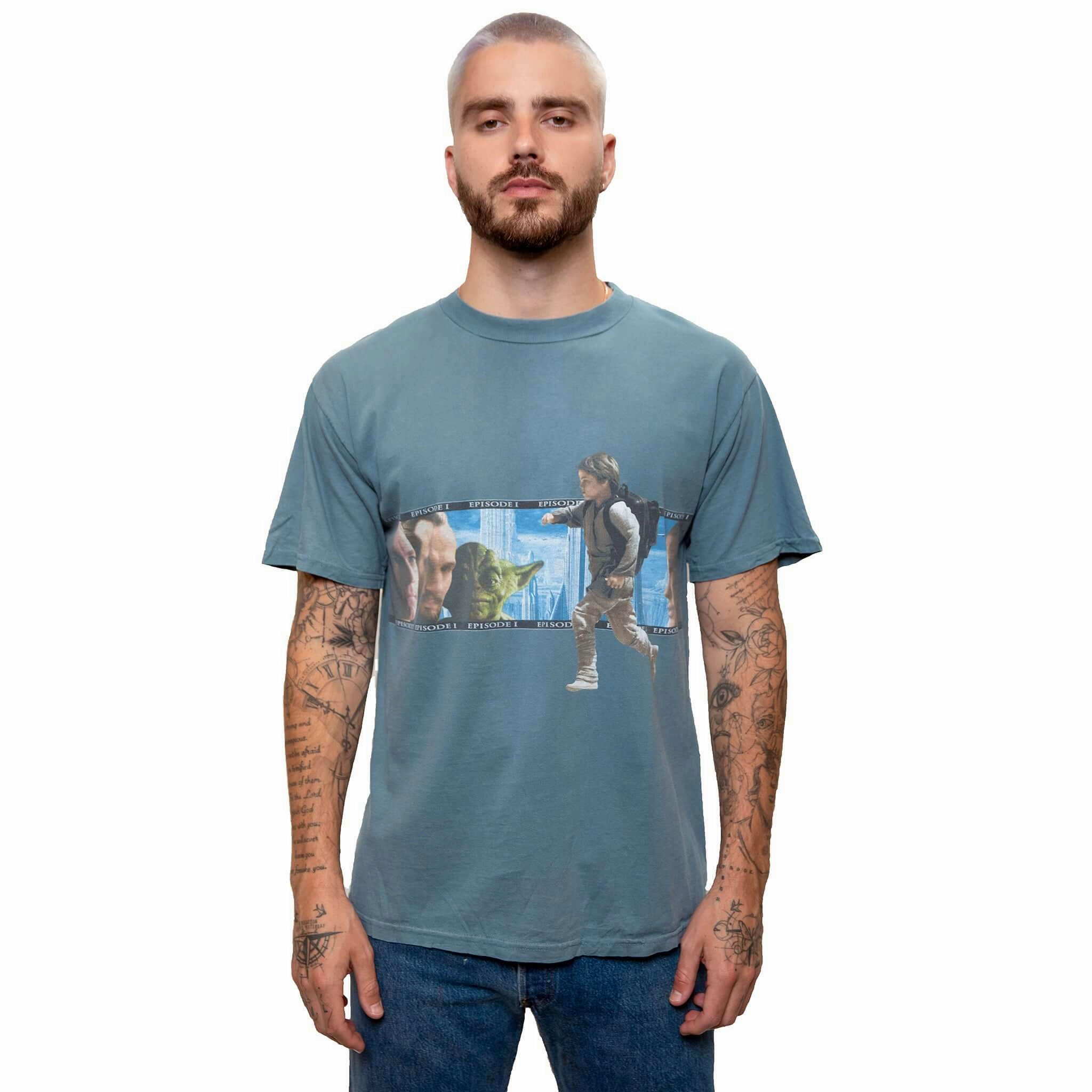 VINTAGE STAR WARS EPISODE 1 TEE SHIRT SIZE LARGE