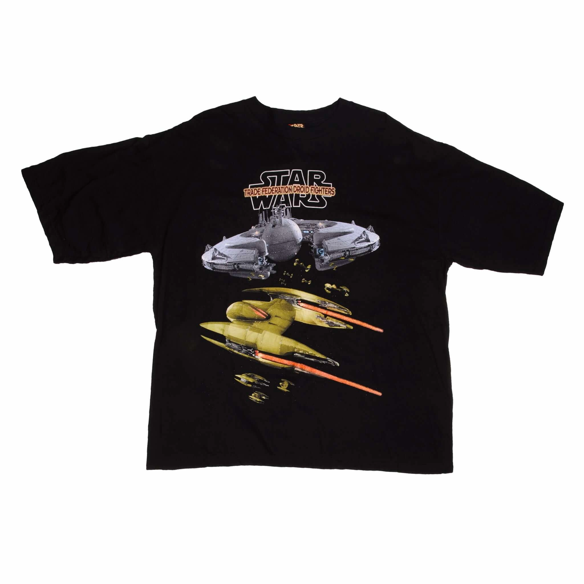 VINTAGE STAR WARS EPISODE 1 THE PHANTOM MENACE TEE SHIRT 2000s 2XL MADE USA