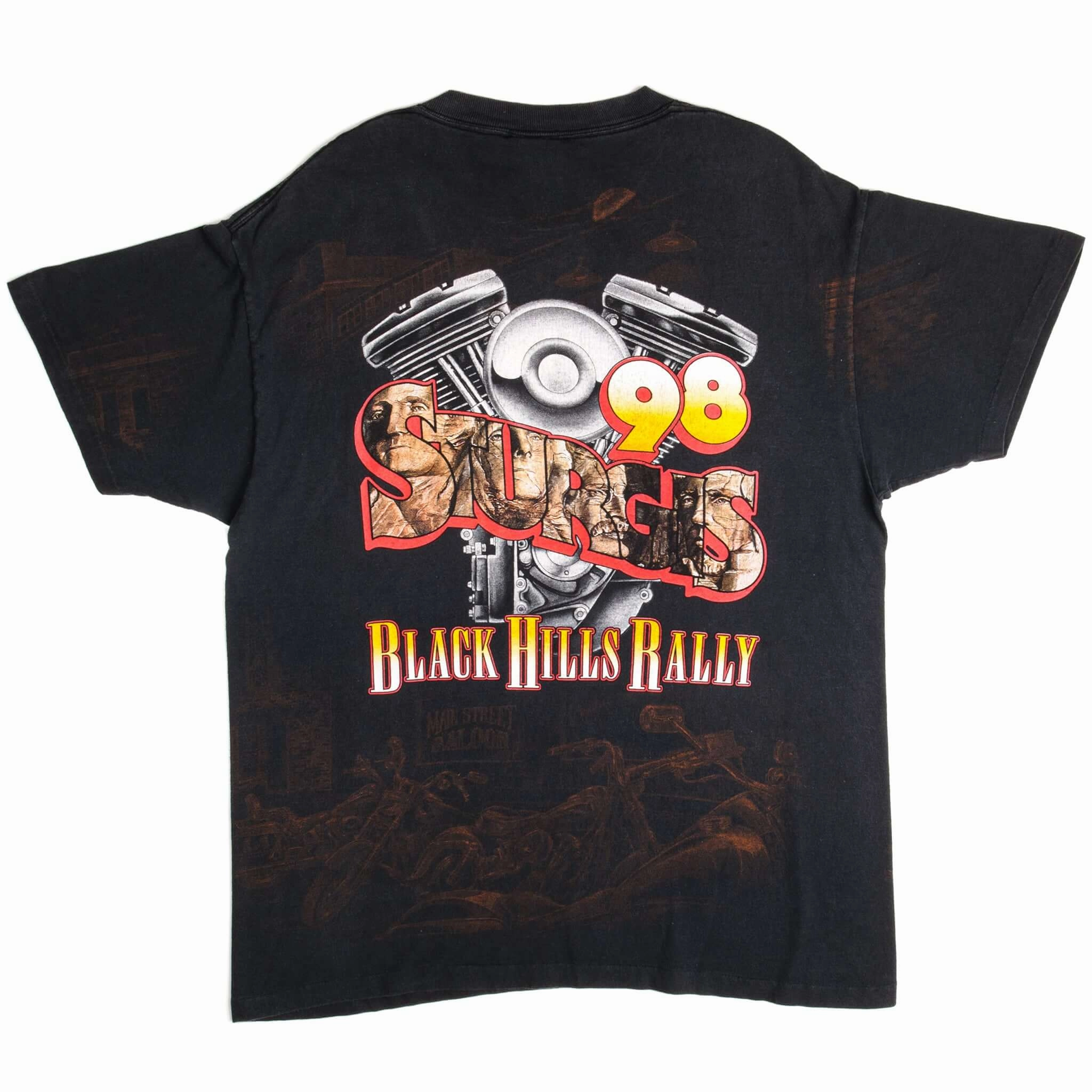 VINTAGE STURGIS BLACK HILLS RALLY TEE SHIRT 1998 SIZE LARGE MADE IN USA