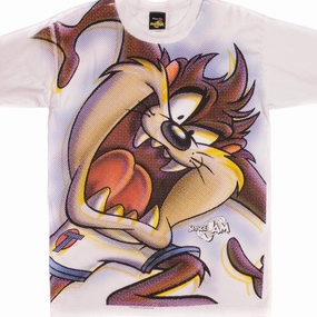 VINTAGE TAZ SPACE JAM TEE SHIRT 1996 SIZE LARGE MADE IN USA