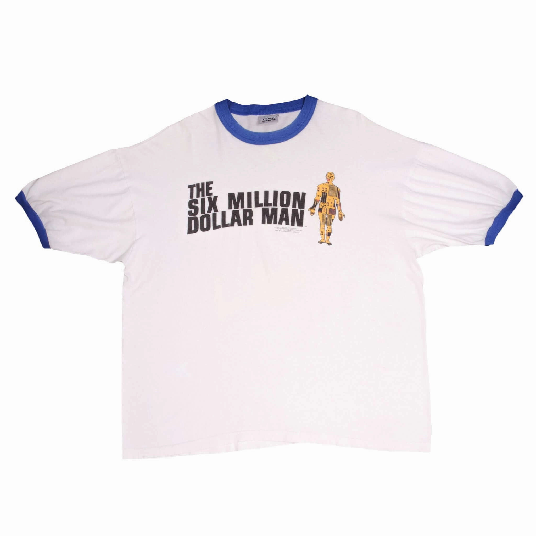 VINTAGE THE SIX MILLION DOLLAR MAN STANLEY DESANTIS TEE SHIRT 1995 XL MADE USA