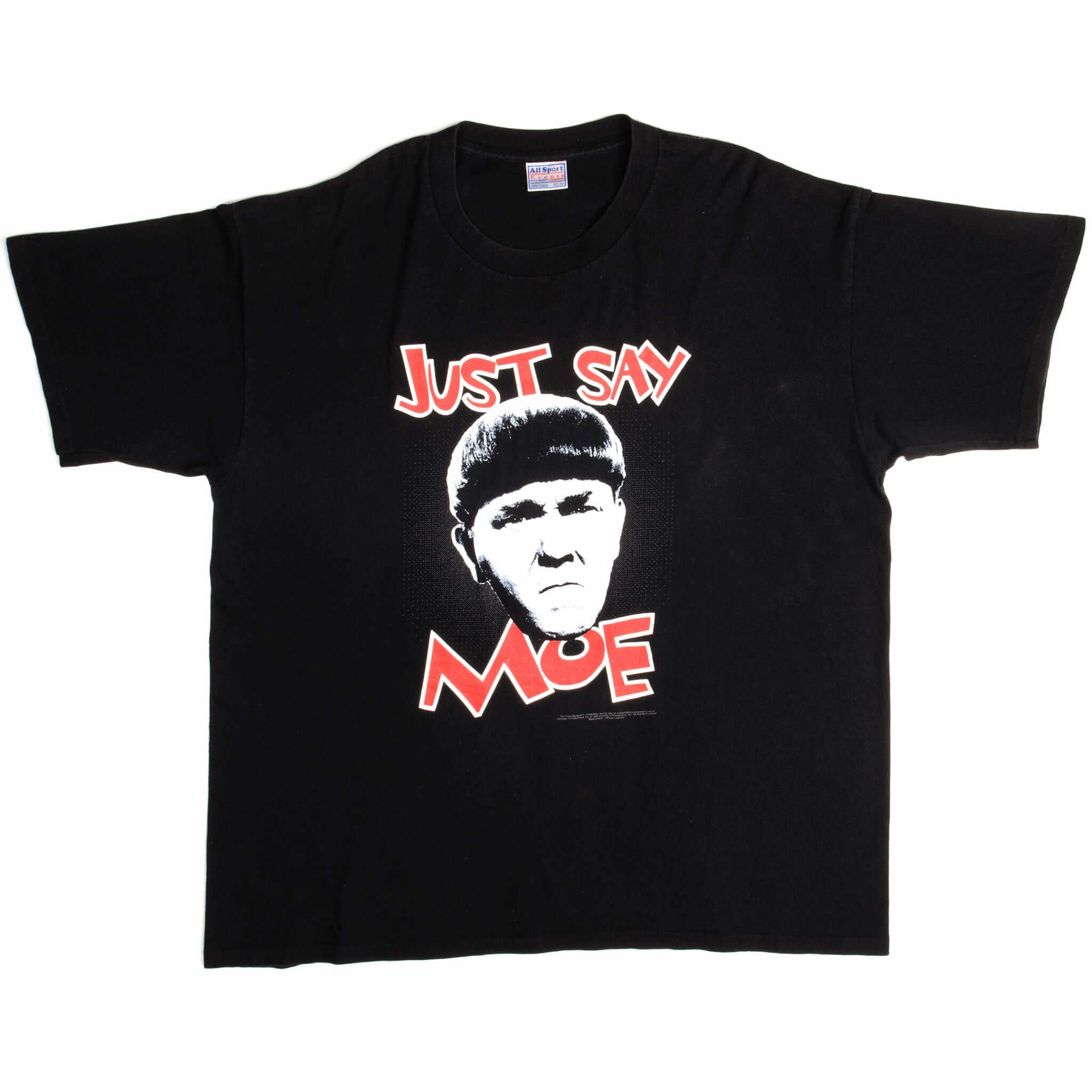 VINTAGE THE THREE STOOGES MOE TEE SHIRT 1997 SIZE 2XL