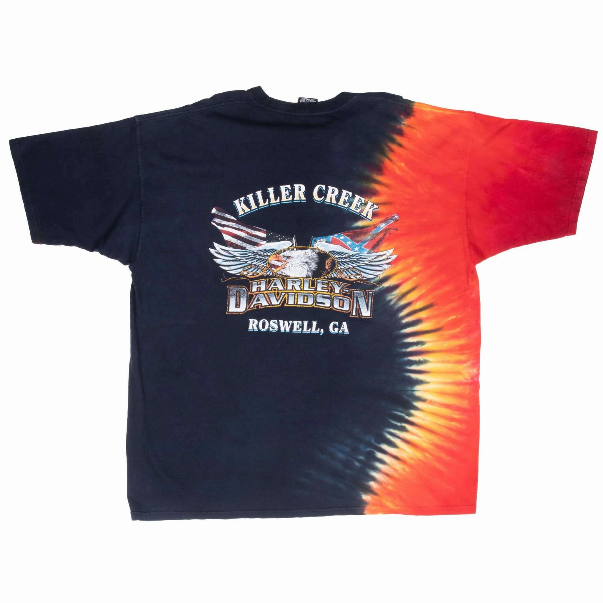 VINTAGE TIE DYE HARLEY DAVIDSON 2000 TEE SHIRT 2XL MADE IN USA