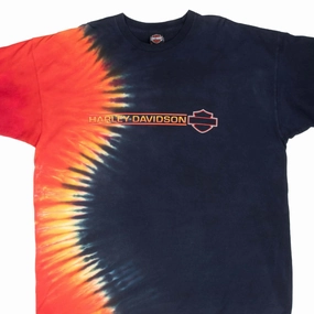 VINTAGE TIE DYE HARLEY DAVIDSON 2000 TEE SHIRT 2XL MADE IN USA