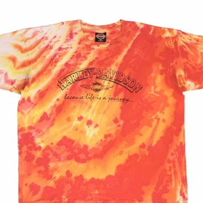VINTAGE TIE DYE HARLEY DAVIDSON CHICAGO 1994 TEE SHIRT SIZE XL MADE IN USA