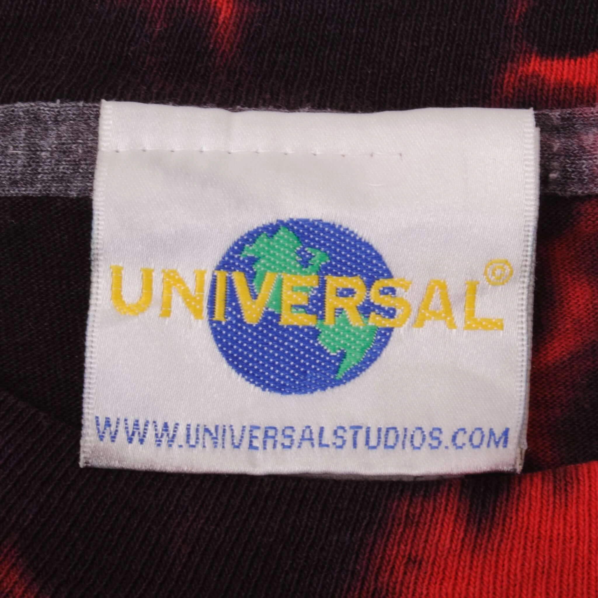 VINTAGE TIE DYE SPIDERMAN UNIVERSAL STUDIO TEE SHIRT 2000  MEDIUM MADE IN USA