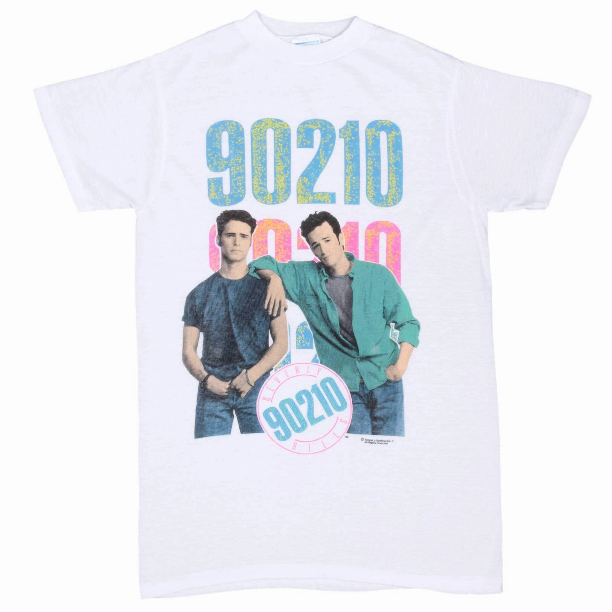 VINTAGE TV SHOW BEVERLY HILLS 90210 TEE SHIRT 1990S MEDIUM MADE IN USA