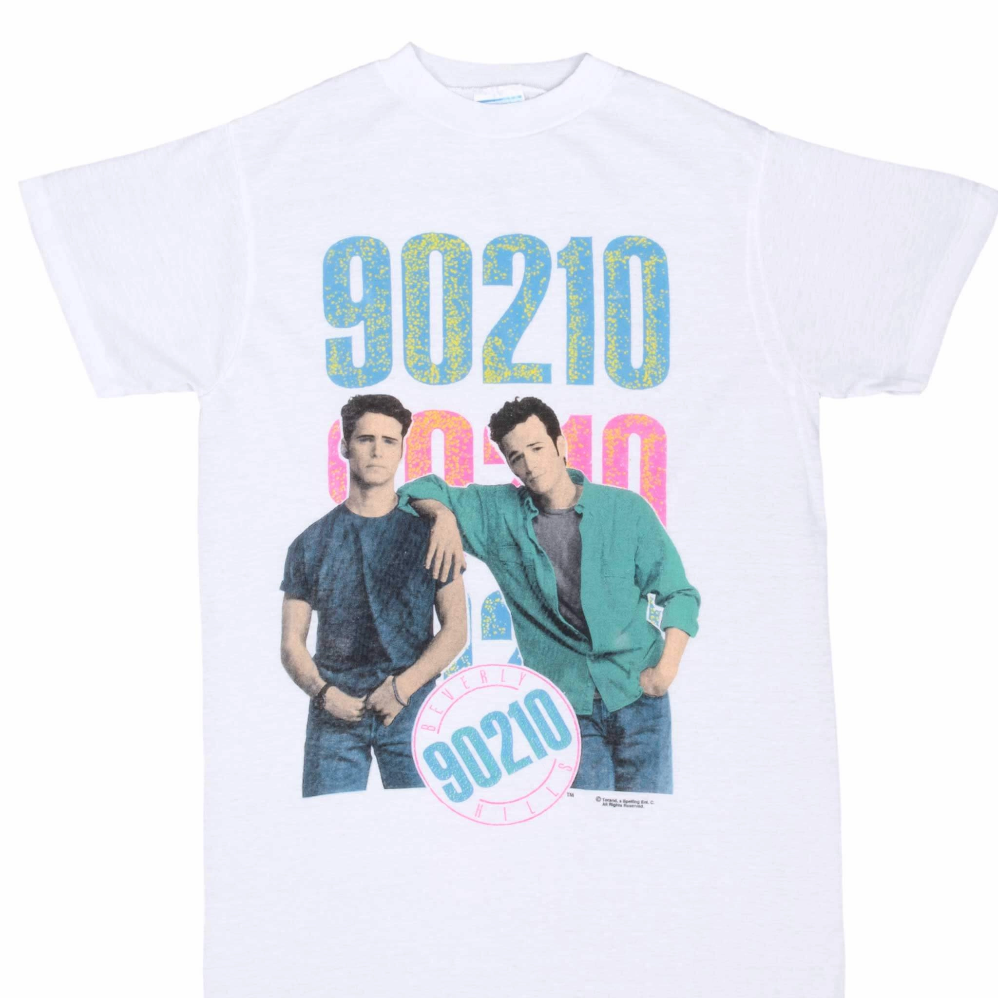 VINTAGE TV SHOW BEVERLY HILLS 90210 TEE SHIRT 1990S MEDIUM MADE IN USA