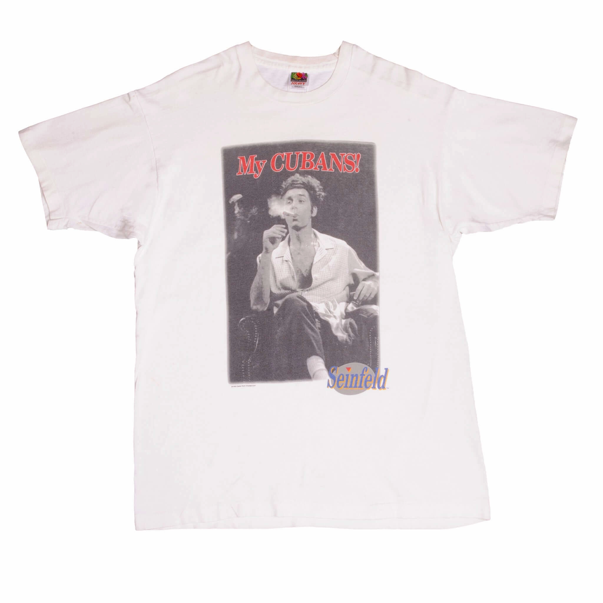 VINTAGE TV SHOW SEINFELD KRAMER MY CUBANS TEE SHIRT 1993 SIZE XL MADE IN USA