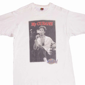 VINTAGE TV SHOW SEINFELD KRAMER MY CUBANS TEE SHIRT 1993 SIZE XL MADE IN USA