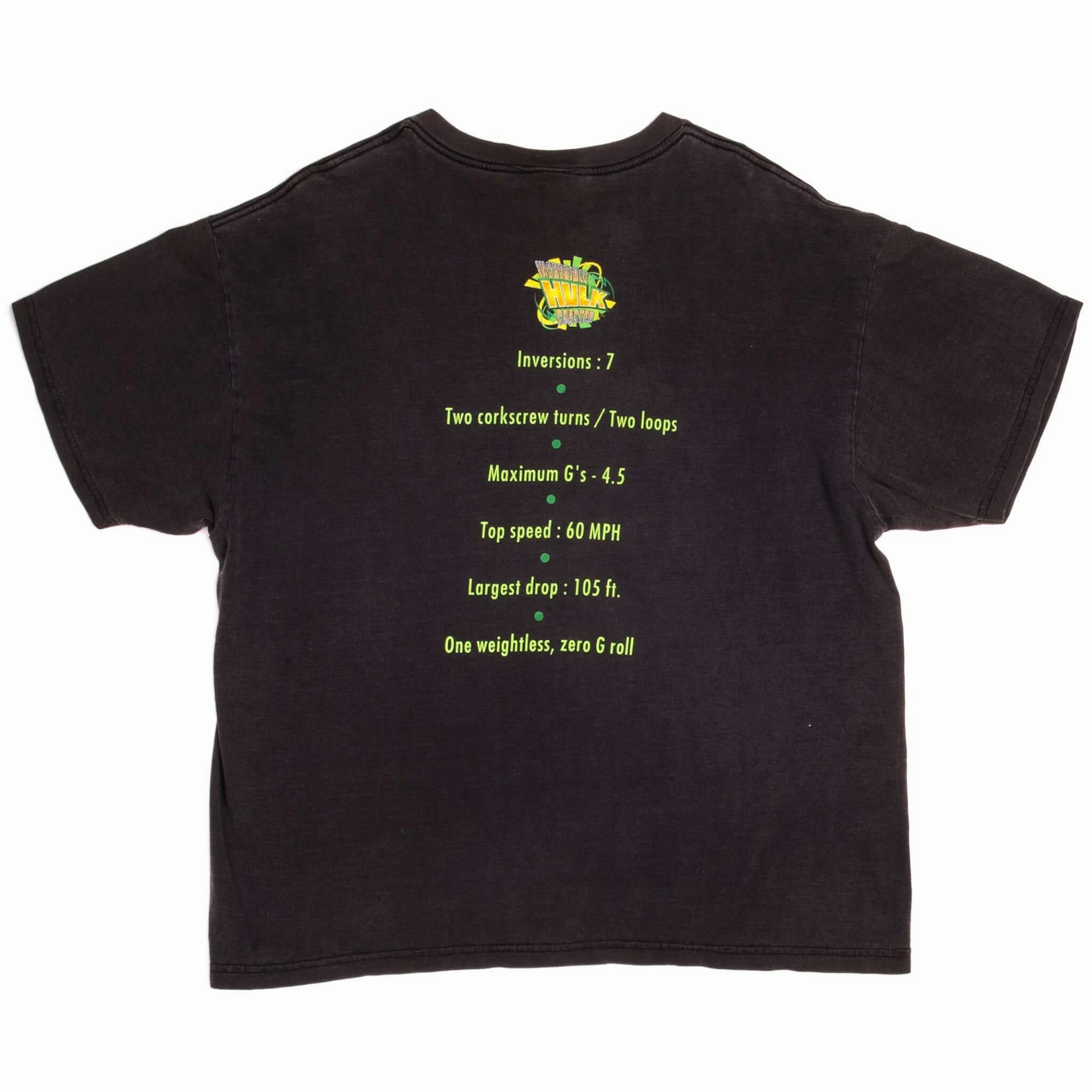 VINTAGE UNIVERSAL STUDIOS HULK THE MONSTER THE MACHINE TEE SHIRT 1999 SIZE XL
