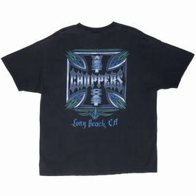 VINTAGE WEST COAST CHOPPER LONG BEACH CALIFORNIA 2003 BIKER TEE SHIRT 2XL