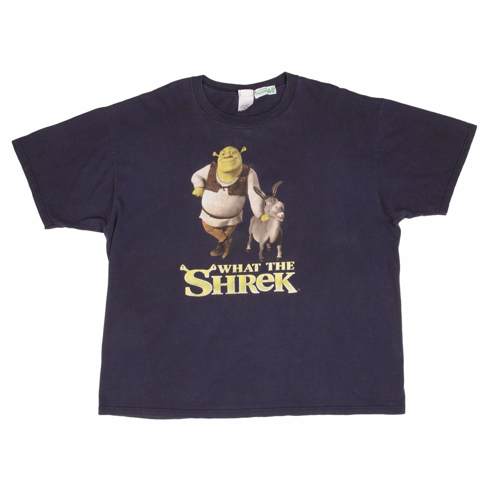 VINTAGE WHAT THE SHREK BLACK TEE SHIRT SIZE 2XL 2000S