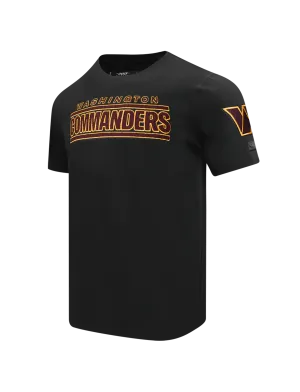 Washington Commanders Pro Standard NFL Classic Chenille Flex T-Shirt - Black
