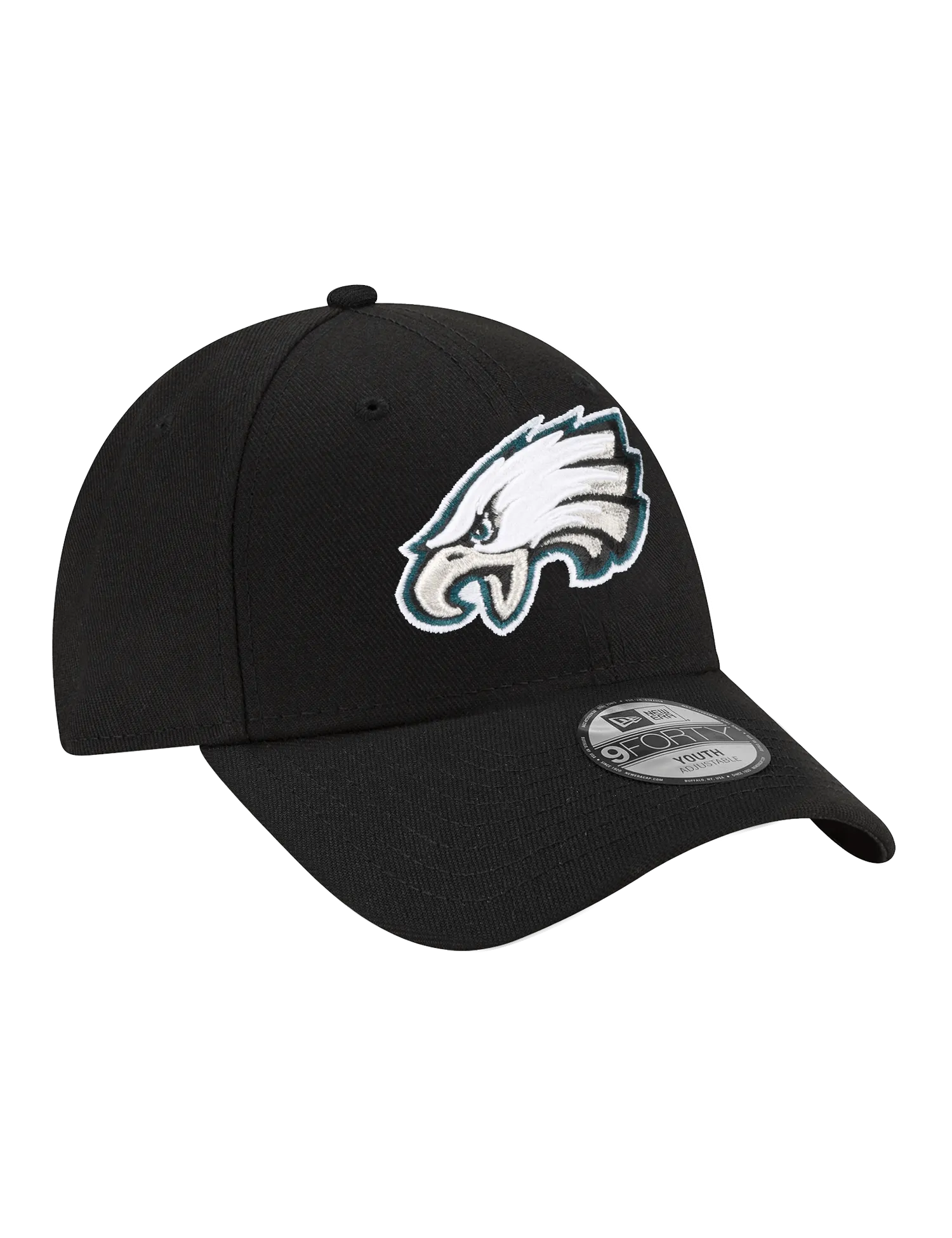 Youths Philadelphia Eagles New Era NFL Team 9FORTY Hat - Black