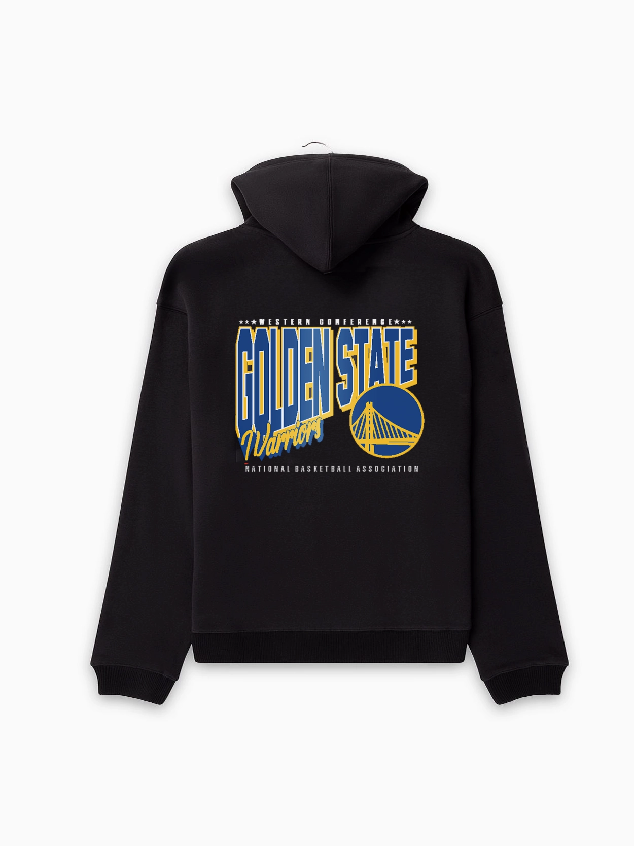 Youths Golden State Warriors NBA Essentials Clarkdale Hoodie Jumper - Black