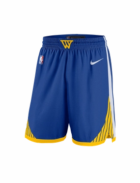 Youths Golden State Warriors Nike NBA Icon Swingman Shorts - Blue